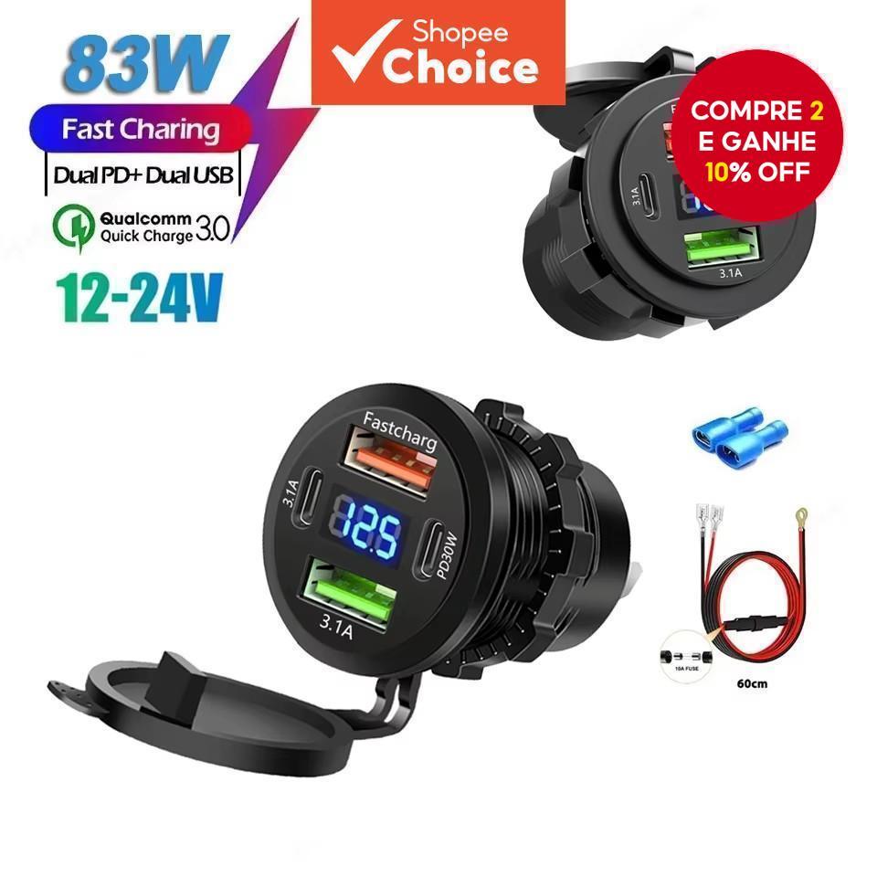 Adaptador Tomada Carregador Veicular - Comprar com Melhor Preço em Acessórios