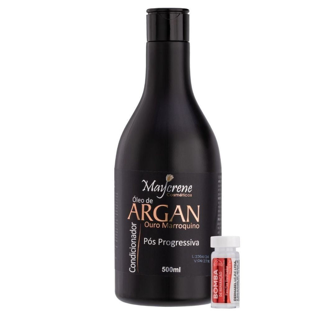 Shampoo Pós Progressiva Argan Ouro Marroquino 500ml em Oferta na Shopee