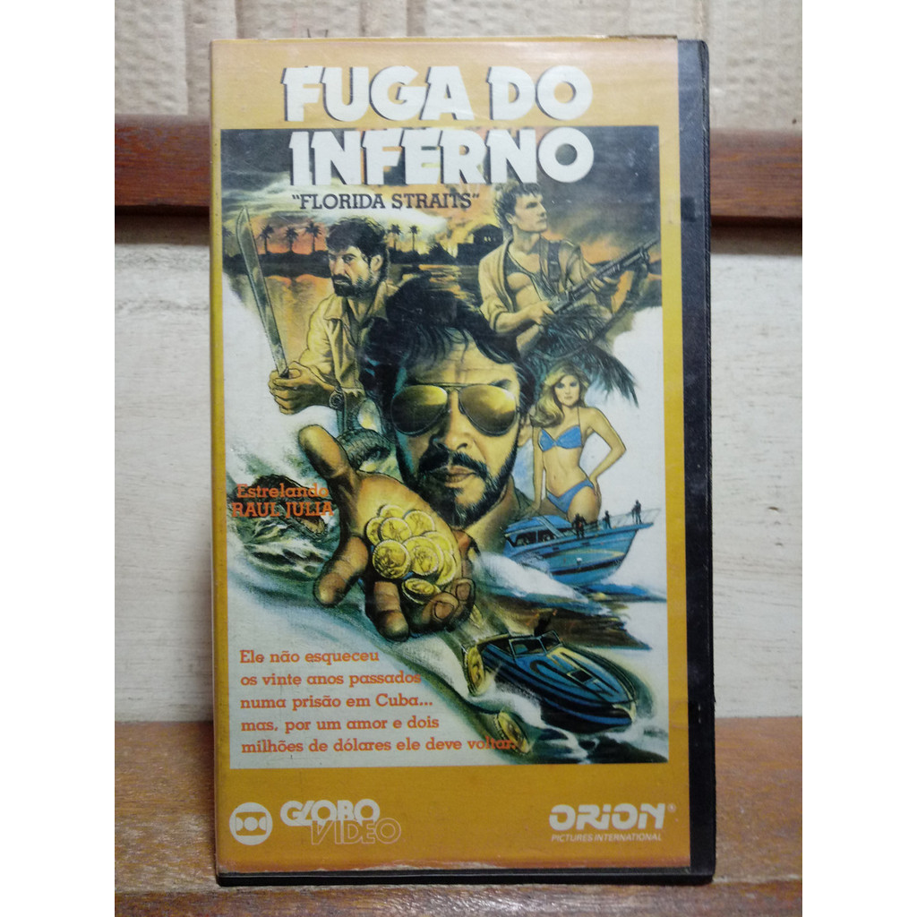 vhs Fuga Do Inferno - Raul Julia