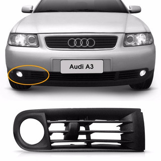 Grade Moldura Farol Milha Parachoque AUDI A3 2001 2002 2003 2004 2005 2006 2007 DIREITA (( PASSAGEIRO )) c/furo de milha