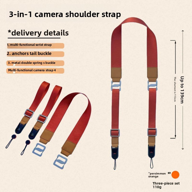 Nova Alça De Ombro Para Câmera Três Em Um Cordão Pendurado No Pescoço Rápido Destacável universal micro Único Reverso Ad