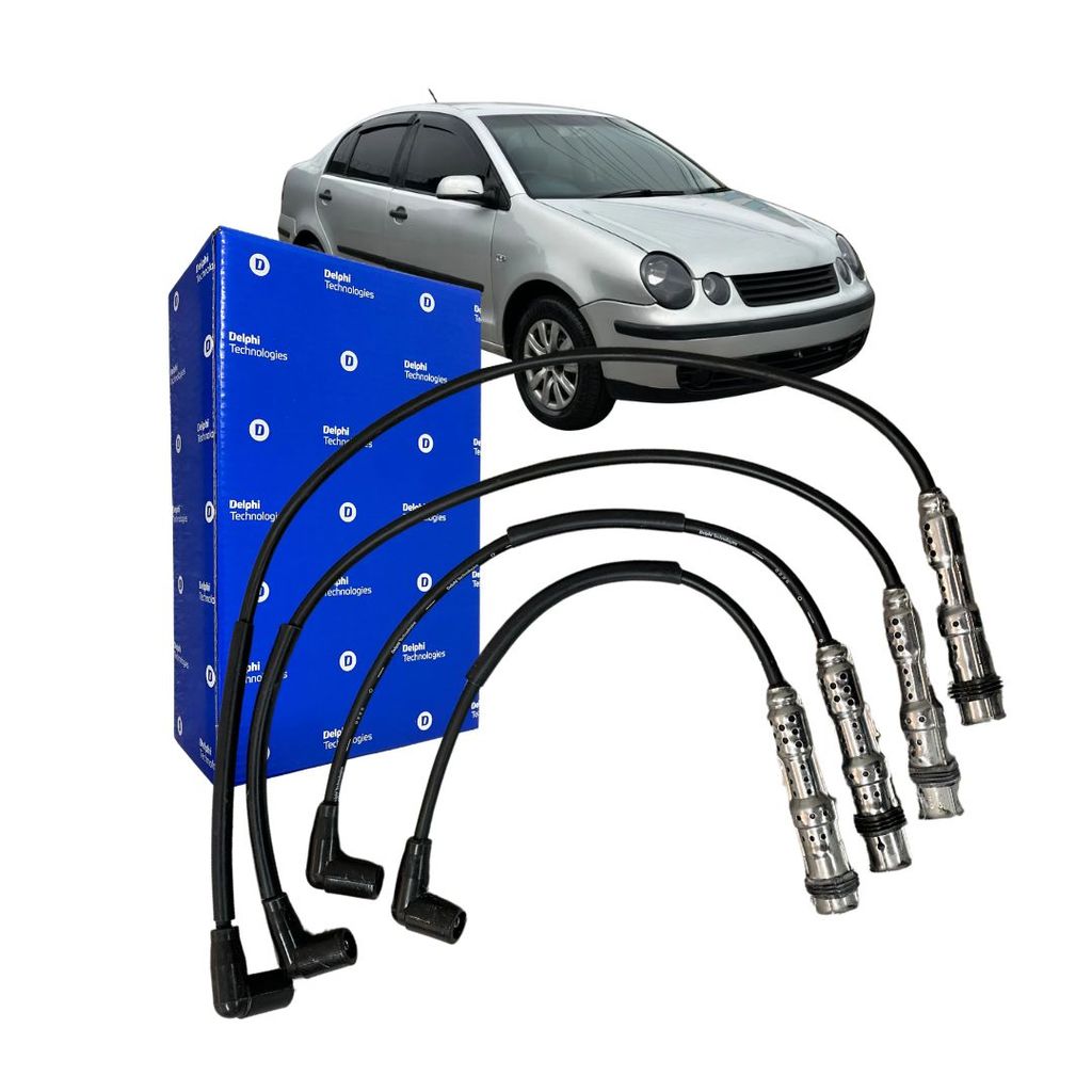 Jogo Cabo de Ignição Velas Para Volkswagen Polo 1.6 2002 a 2005 Delphi 032905409B em Oferta na Shopee