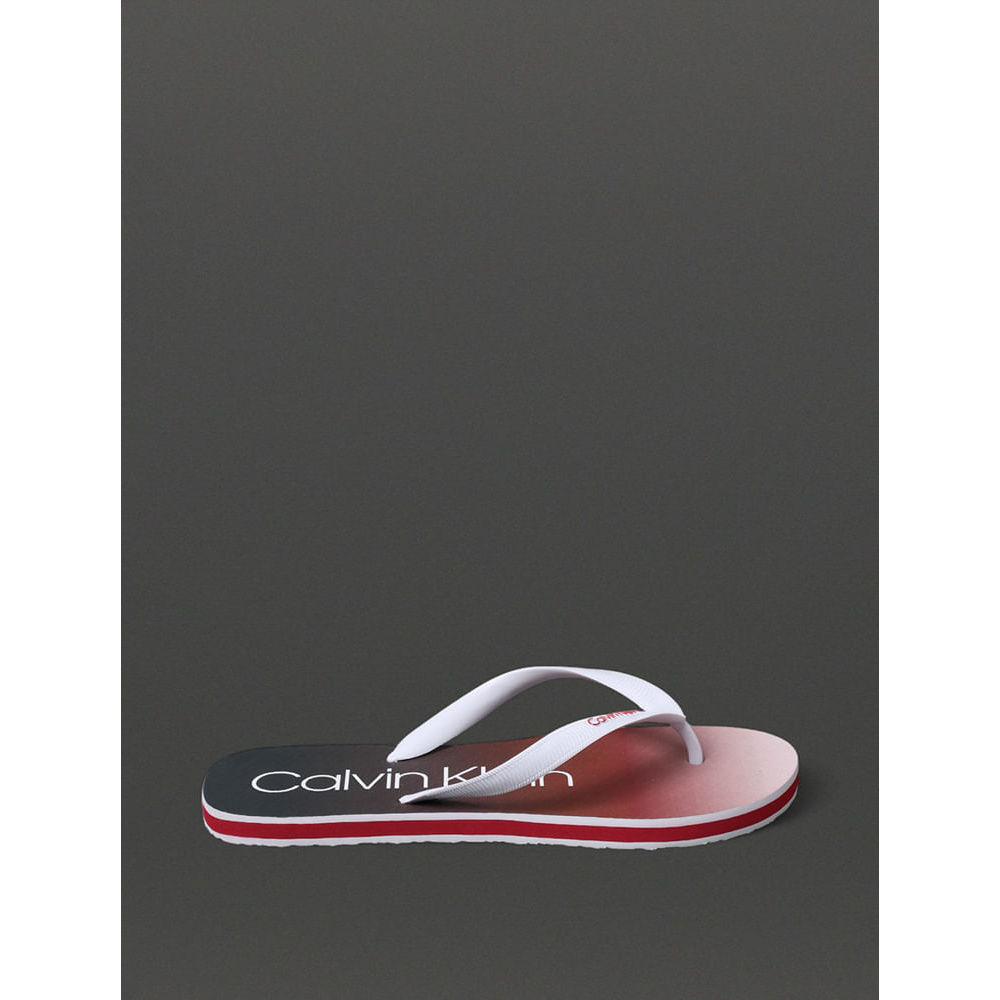 Chinelo Masculino Degradê Calvin Klein Swimwear - Vermelho Escuro