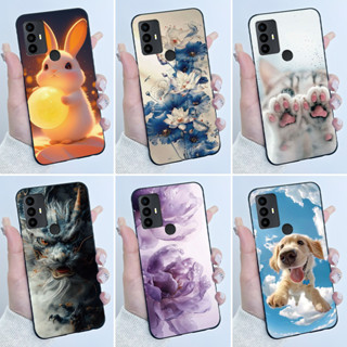 Invólucro Para TCL 305/306/30 SE 30E Caso Estético Luxo Bonito Legal Meninos Meninas Preto Macio TPU Silicone Capa Prote em Oferta na Shopee