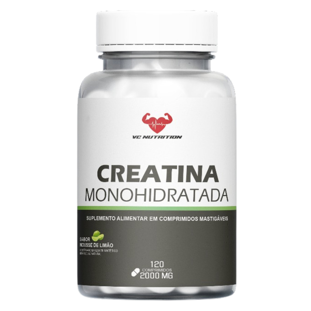 Creatina Concentrada PURA 3000mg 120 CÁPSULAS 500mg - BV Nutrition