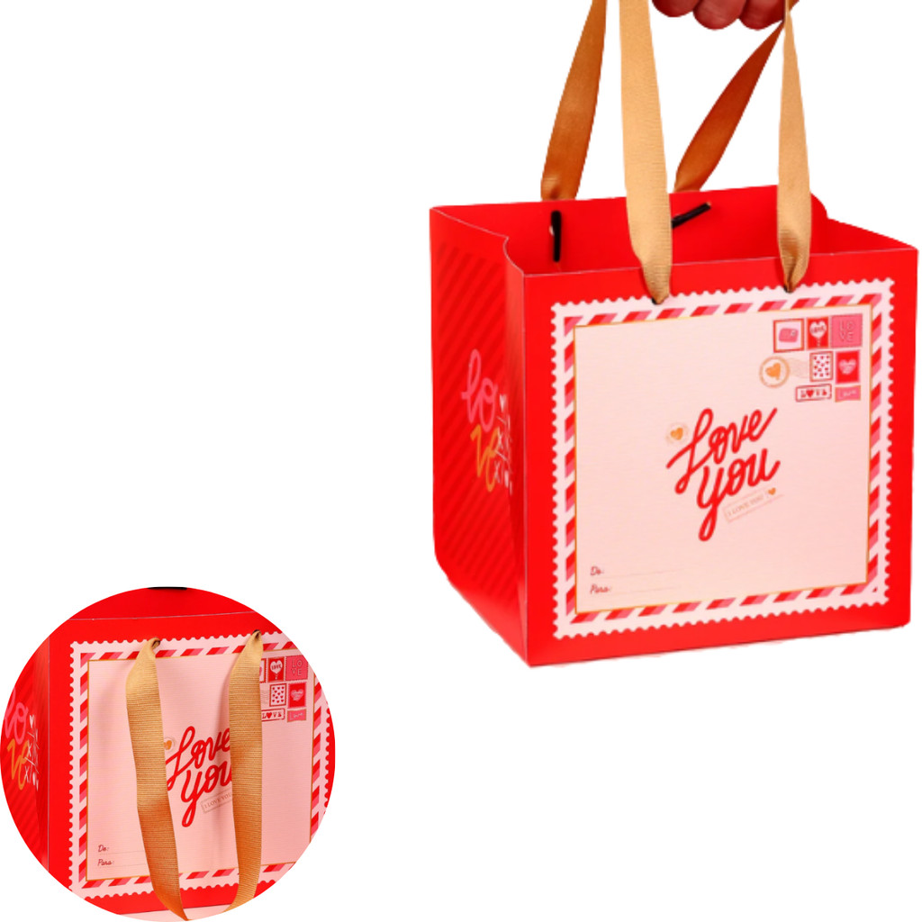 10 SACOLA PEQUENA LOVE YOU 4915 ( MÃES E NAMORADOS OUTLET ) em Oferta na Shopee