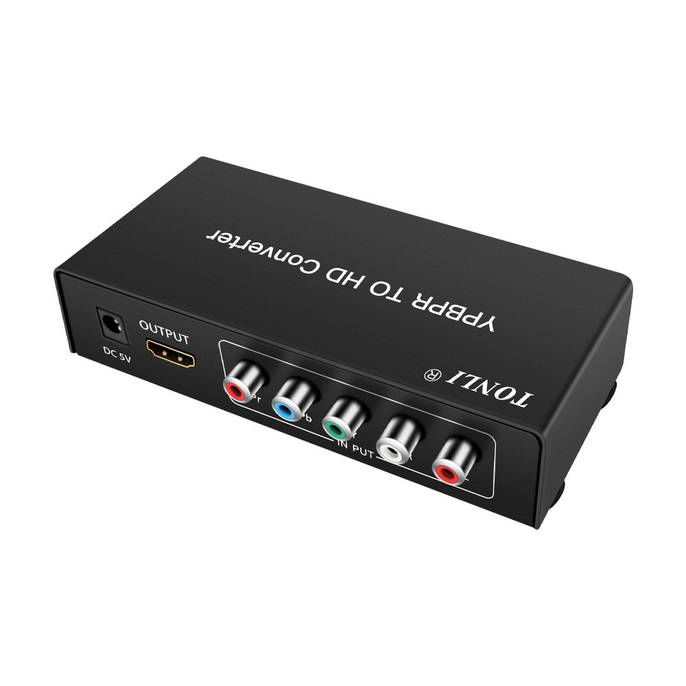 Conversor Component Rgb YPbPr Áudio R/l HDMI 1080p, Dvd, Psp, Xbox 360, Ps2, Nintendo, Tv, Monitor, Projetor