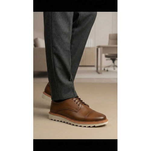 Sapato Oxford Social Masculino Qualidade Moderno Confortável Leve Couro Ecólogico Antiderrapante