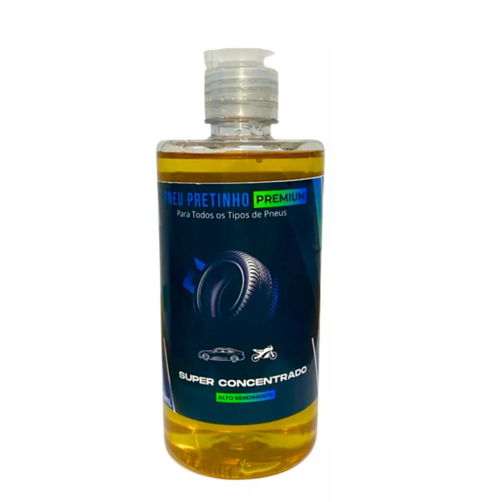 Pneu Pretinho Brilha Pneu Revitaliza Pneu Super Concentrado 500ml Premium
