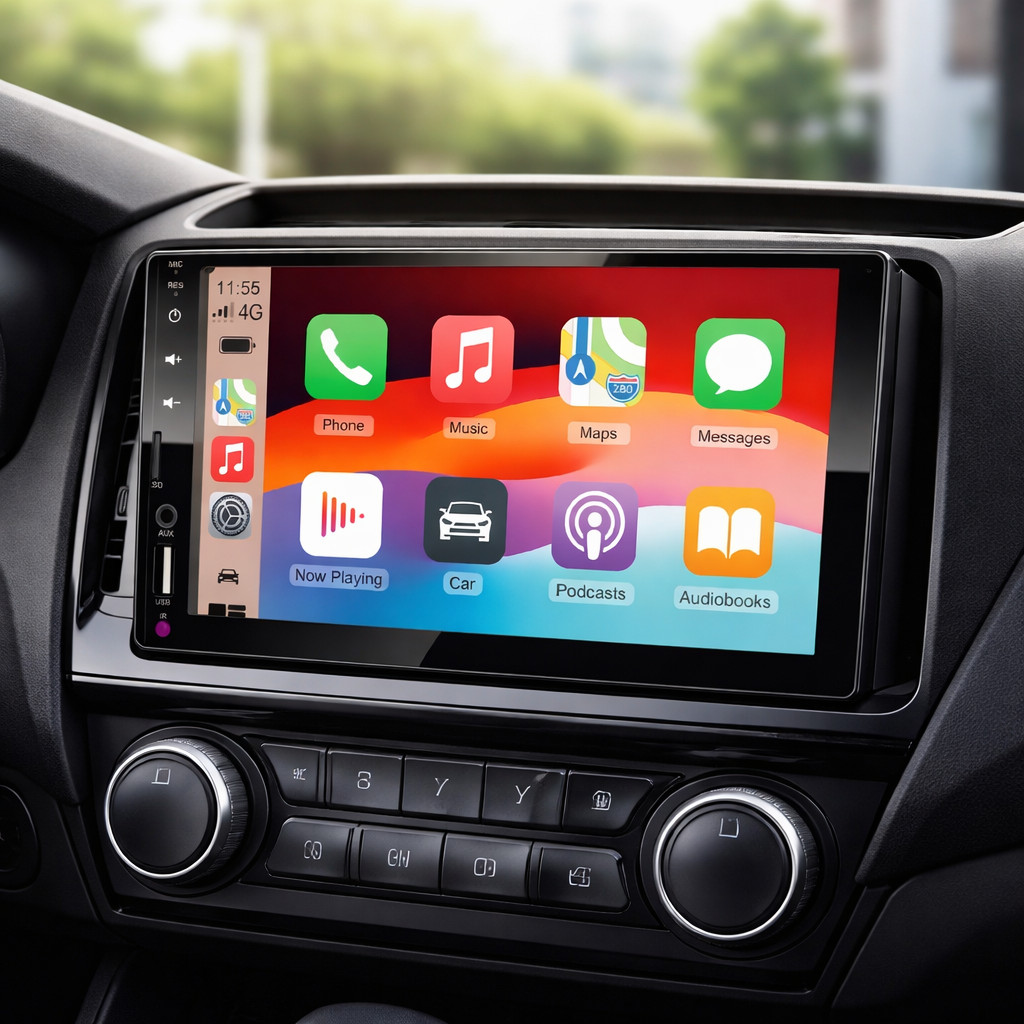 Multimídia Automotiva 2DIN Tela 7 Polegadas Android Auto CarPlay Bluetooth USB T