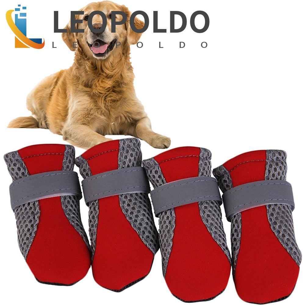 Botas Para Cães LEOPOLDO Pequenos E Grandes , Malha Protetora Com Faixa Reflexiva , Suprimentos Animais De Estimação