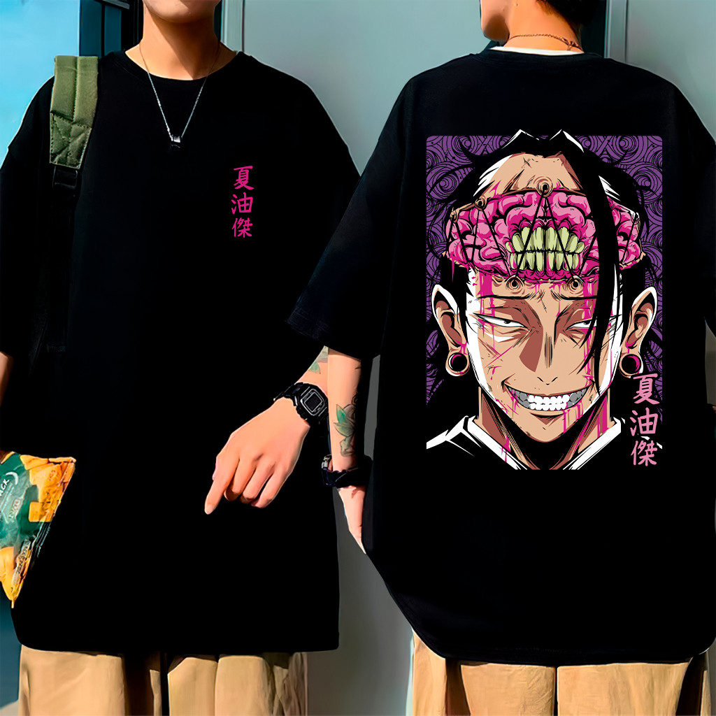 Camiseta OVERSIZED Camisa Jujutsu Kaisen Cursed Spirit Suguru Geto Anime Unisex Estampada Slim Várias Cores