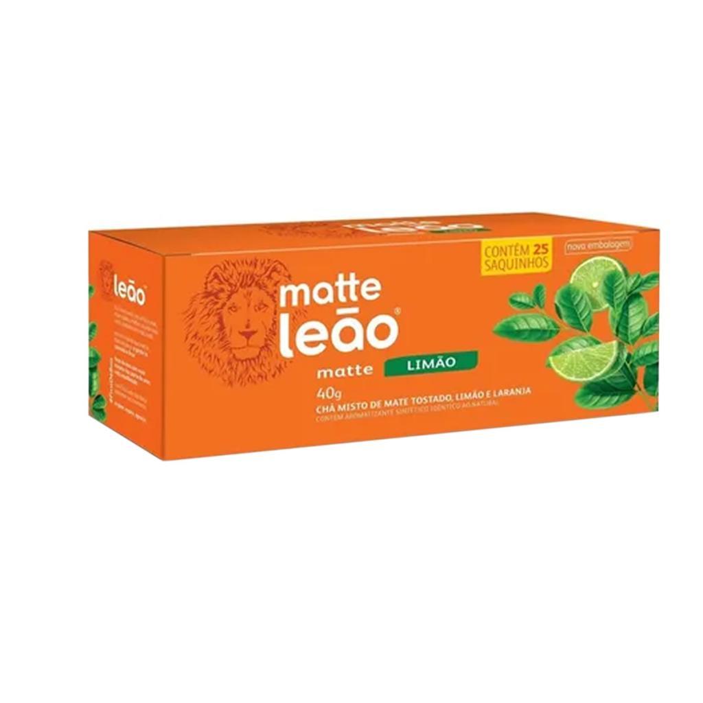 Chá Matte sabor Limão 25 sachês de 1,2g - Chá Leão