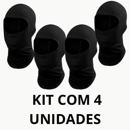 kit 4 Toucas Ninjas Balaclava Touca Proteção Motoqueiro Frio Calor Toca NINJA BALACLAVA Moto Motoboy MOTO MOTOBOY