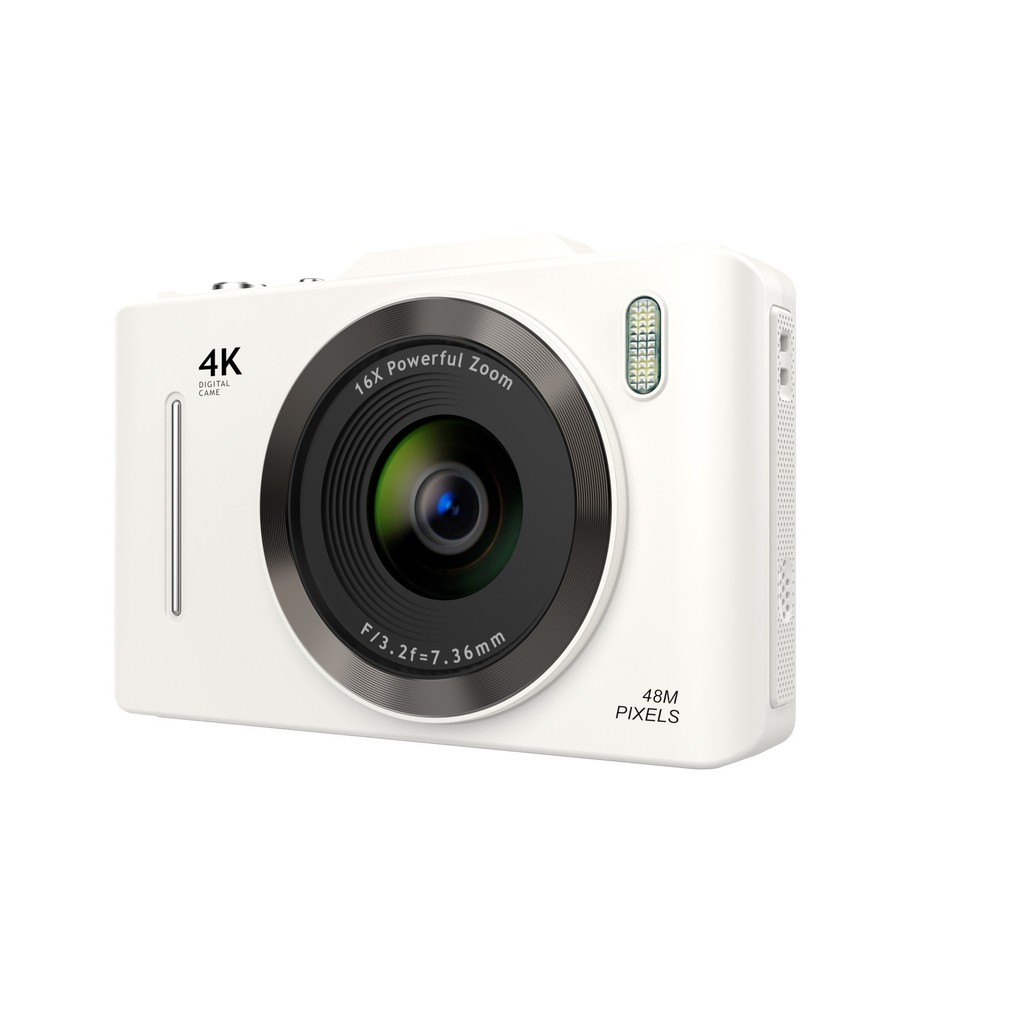 Câmera digital CCD de alta definição 4K para estudantes, câmera de viagem para iniciantes, câmera compacta portátil retr