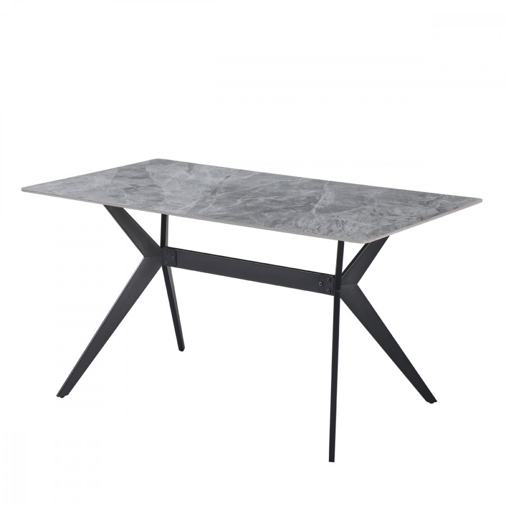 Mesa De Jantar Tampo De Granito Para Cozinha Italy Cinza 140cm