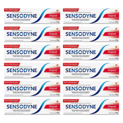 Kit 12x Creme Dental Sensodyne Original para Dentes Sensíveis 50g