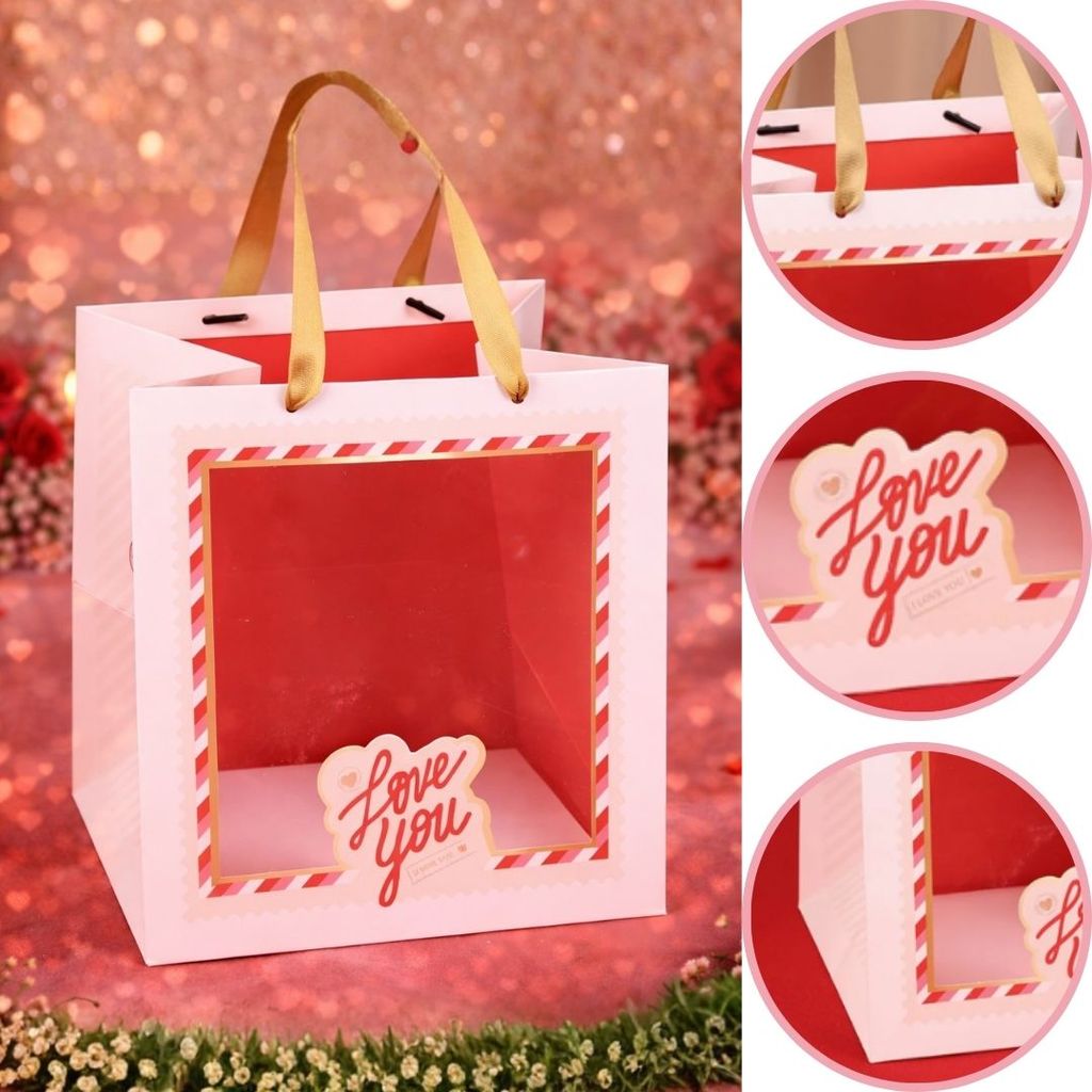 10 SACOLA MÉDIA C/ VISOR 22X20X23 LOVE YOU 4912 ( DIA DOS NAMORADOS JANGO 2026 ) OUTLET