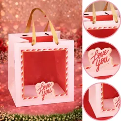 10 SACOLA MÉDIA C/ VISOR 22X20X23 LOVE YOU 4912 ( DIA DOS NAMORADOS JANGO 2026 ) OUTLET