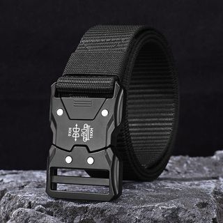 Cinto Tatico Nylon Unisex Masculina e Feminina Leve Respirável Ideal para Trabalho Treino Uso Casual com Fivela Rápida
