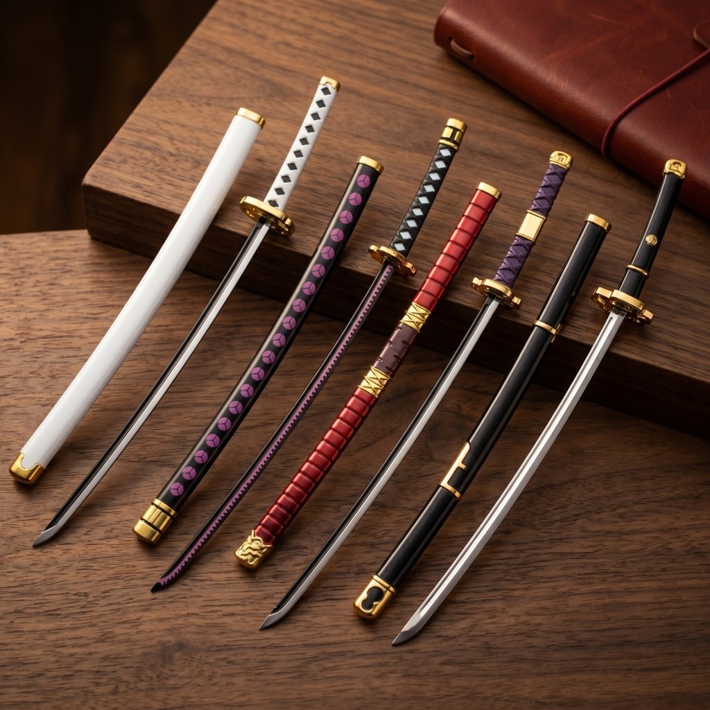 Chaveiro Katana De 10 Polegadas Espada De Metal Pequena Lâmina De Faca Ninja De Aço Seguro Não Afiador Original