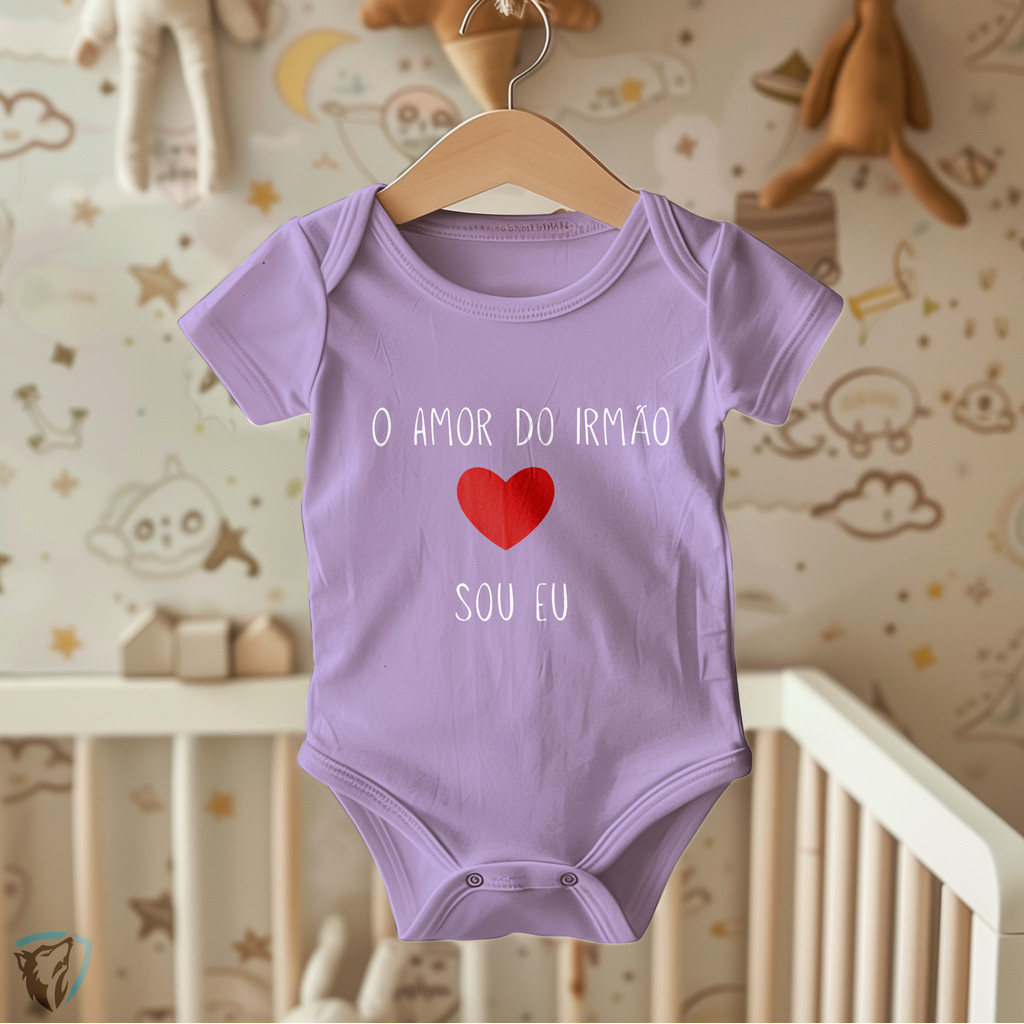 Body Infantil Frase Irmão | O Amor do Irmão Sou Eu Premium