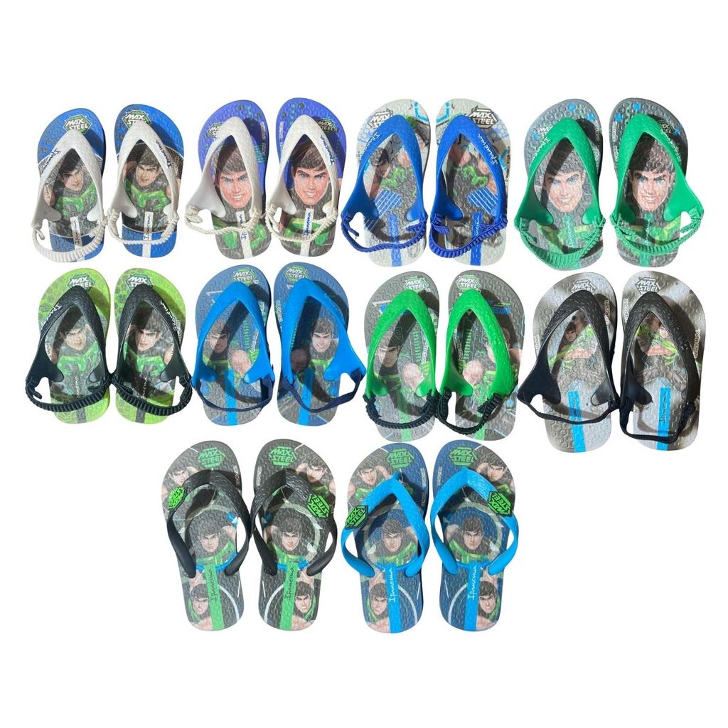 CHINELO INFANTIL MENINO MAX STEEL IPANEMA TAM. 17 AO 28