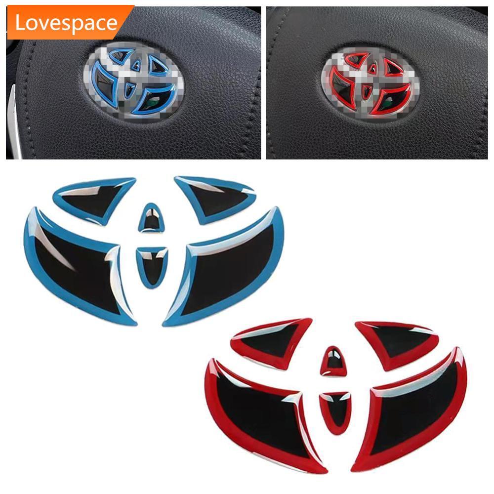 LS-STORE 1Pc Adesivo Interno Do Volante Carro Guarnições De Fibra De Carbono Para Toyota Decalques Interiores Acessórios