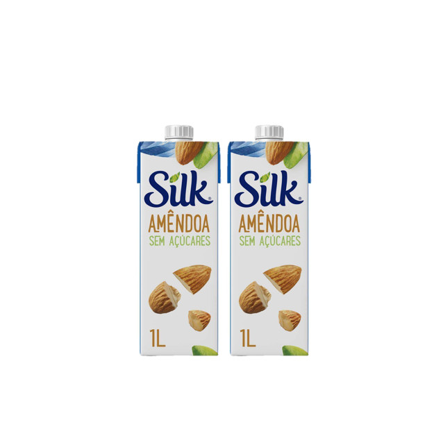 Kit 2x Silk Amêndoa Sem Açúcar 1L em Oferta na Shopee