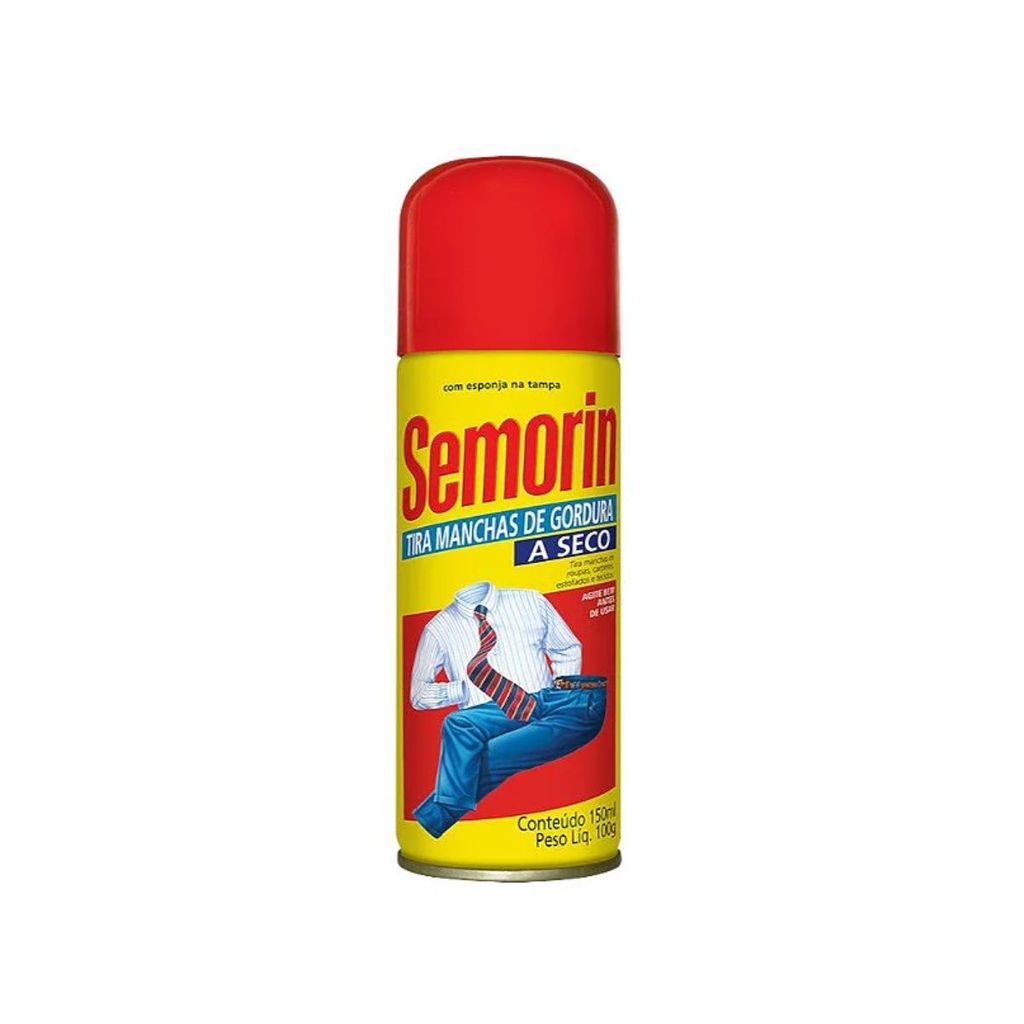 SEMORIN TIRA MANCHAS DE GORDURA A SECO AEROSOL 150ml em Oferta na Shopee