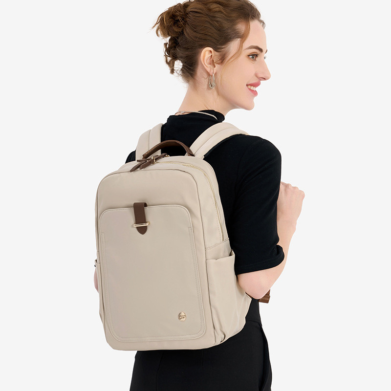 Mochila de laptop impermeável de alta qualidade 13 14 15,6 polegadas para as mulheres viajar schoolbag à prova de choque