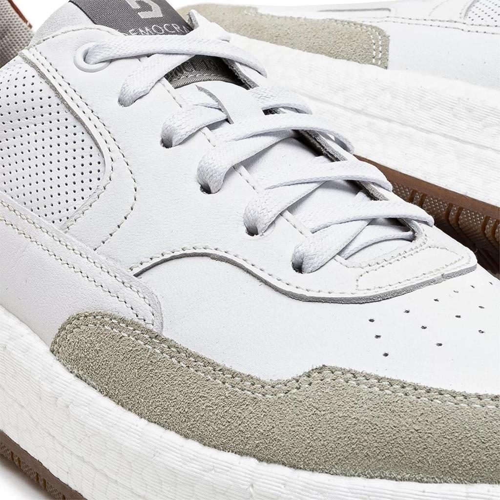 Detalhes do Tênis Democrata Couro Denim Drake Pulse + Cinto Dupla Face