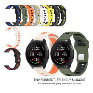Pulseira De Silicone Esportiva Respirável À Prova D'água Para Garmin Forerunner 165 245 55 158 645 Music 20mm em Oferta na Shopee