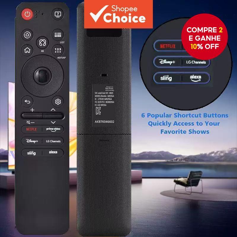  Adequado para o controle remoto da nova Smart TV LCD LG Magic 2025, modelo MR25GA. O controle é novo e possui o mesmo em Oferta na Shopee