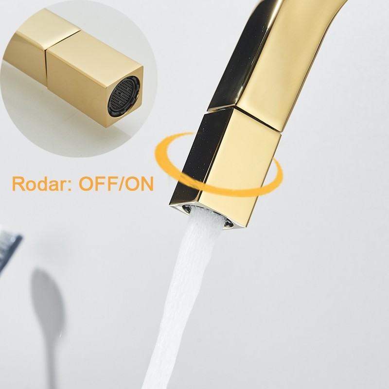 Metal Torneira Lavatório Para Banheiro De Água Fria De Aço Inox 304 Dourado