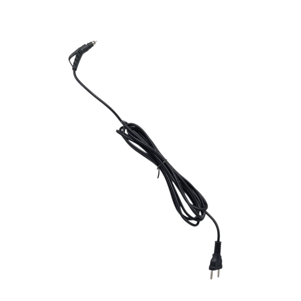 Cabo Giratório Para Chapinha  3 Metros Preto medidas na foto