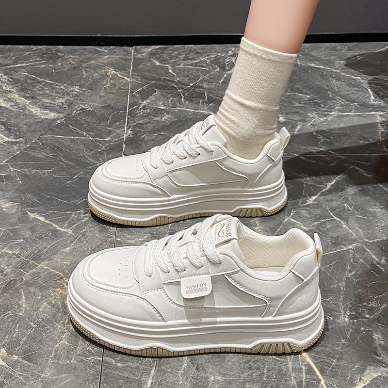 tênis ortopédico feminino fashion tênis coreano feminino Sapatos femininos de sola grossa tênis de primavera 2025 novo e