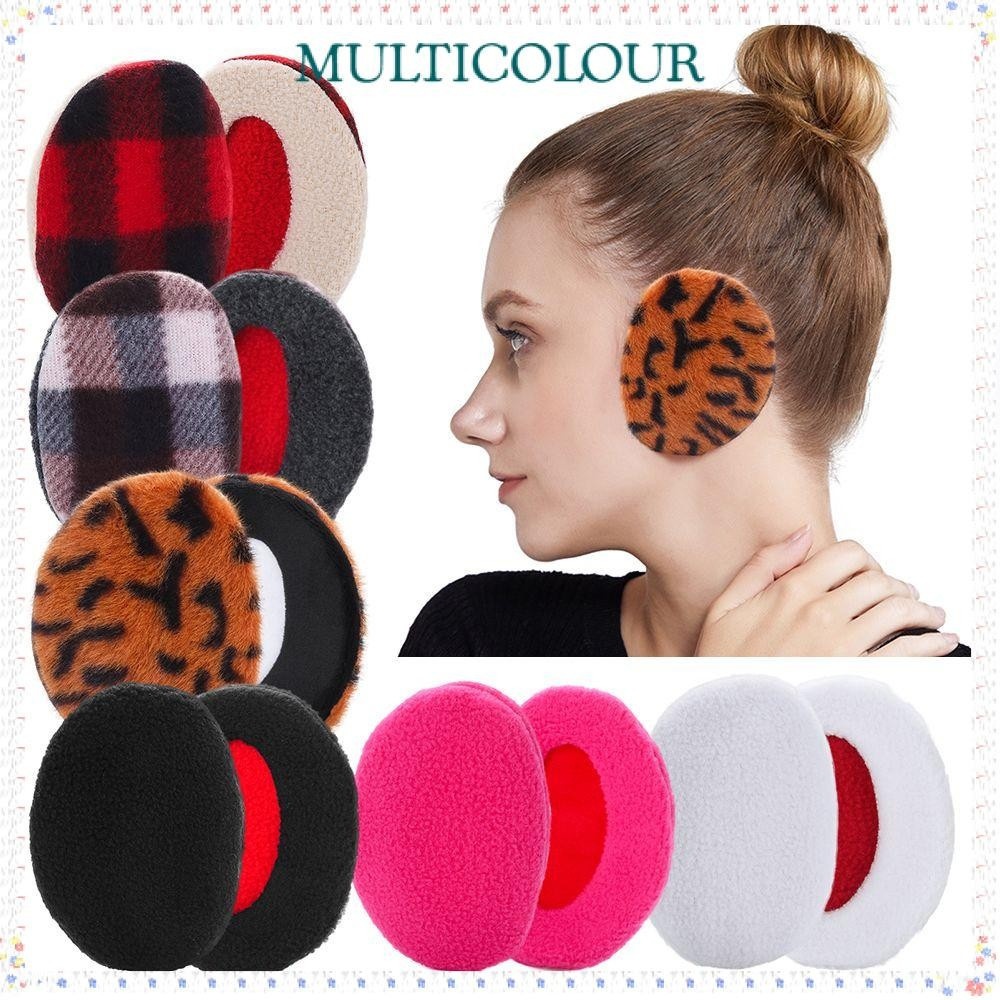 Protetores De Orelha Multicoloridos , Homens , Mulheres , Crianças , Lã Fofa , Proteção De Ouvido , Aquecedores Quentes
