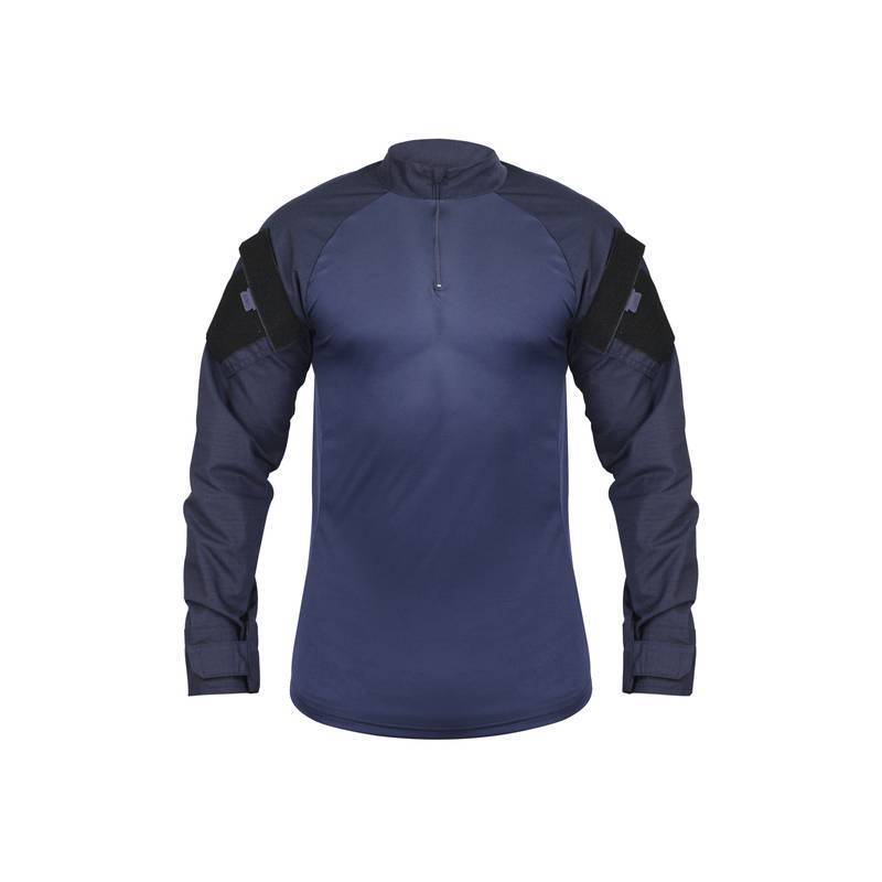 COMBAT SHIRT  AZUL NOTURNO UNIFORME GCM POLÍCIA MUNICIPAL  - SAFO