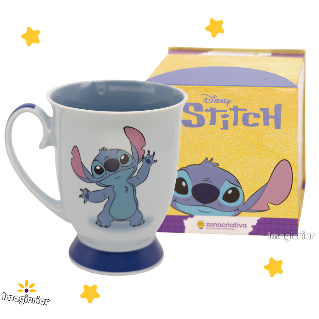 Caneca Royal Stitch Aloha 300ml Zona Criativa | Cerâmica, Disney