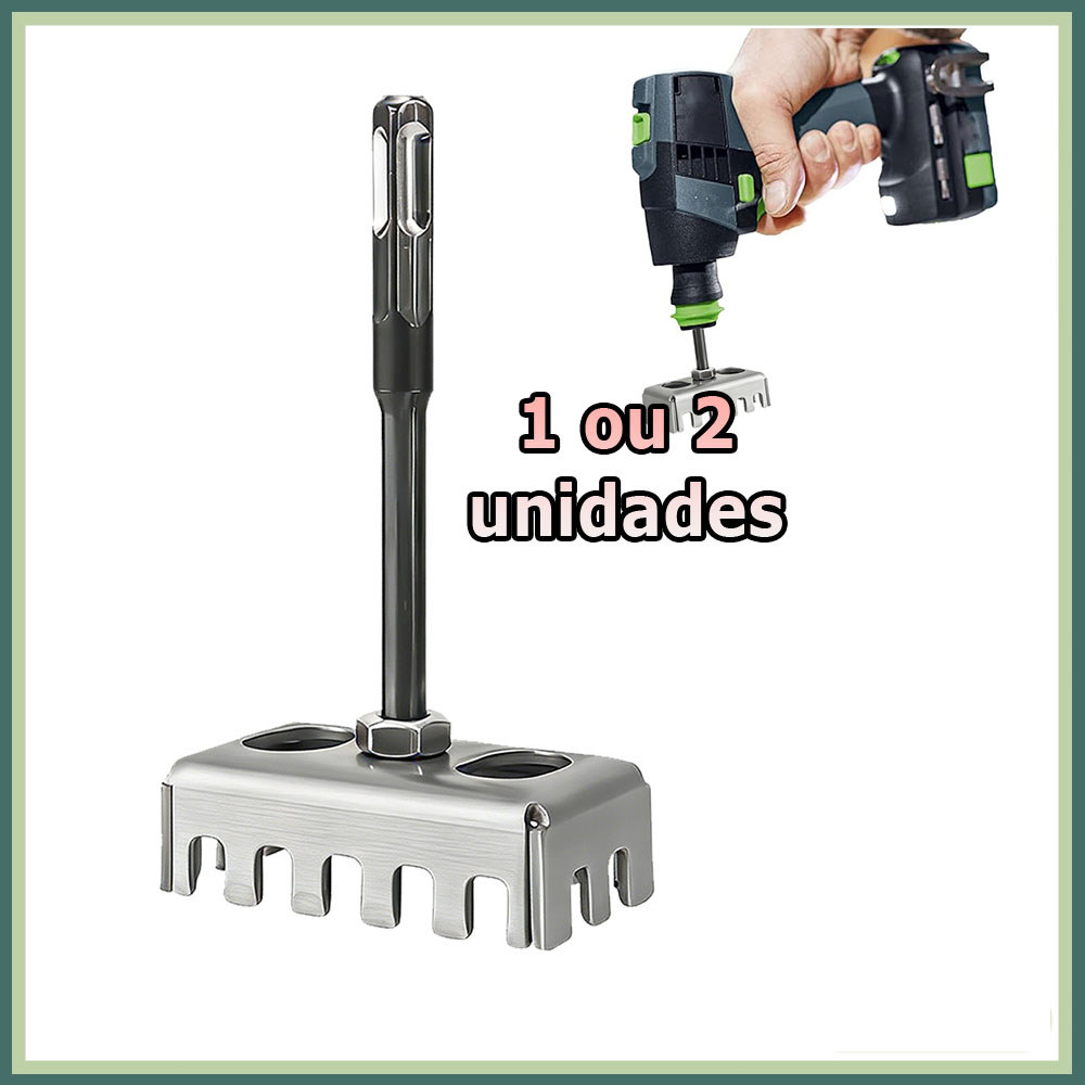 1/2 Broca para furos quadrados para caixas de junção tipo 86 para alvenaria drywall madeira e caixas junção tipo 86