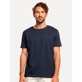 Camiseta Tommy Hilfiger Masculina Essential Cotton Azul Marinho em Oferta na Shopee