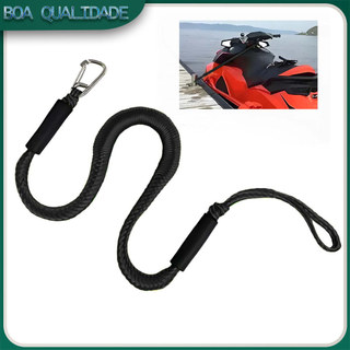Preto Cordas elásticas de amarração para barcos jet skis cordas elásticas de amarração extensíveis absorção de impacto