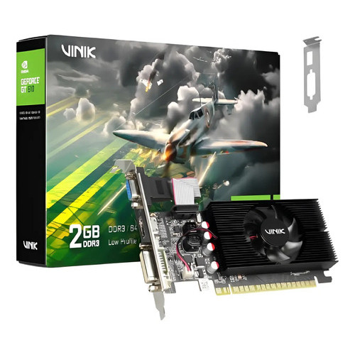 Placa de Vídeo 2GB GDDR3 Vinik GT610 GeForce HDMI/DVI/VGA GPUVK6102GBLP0H2