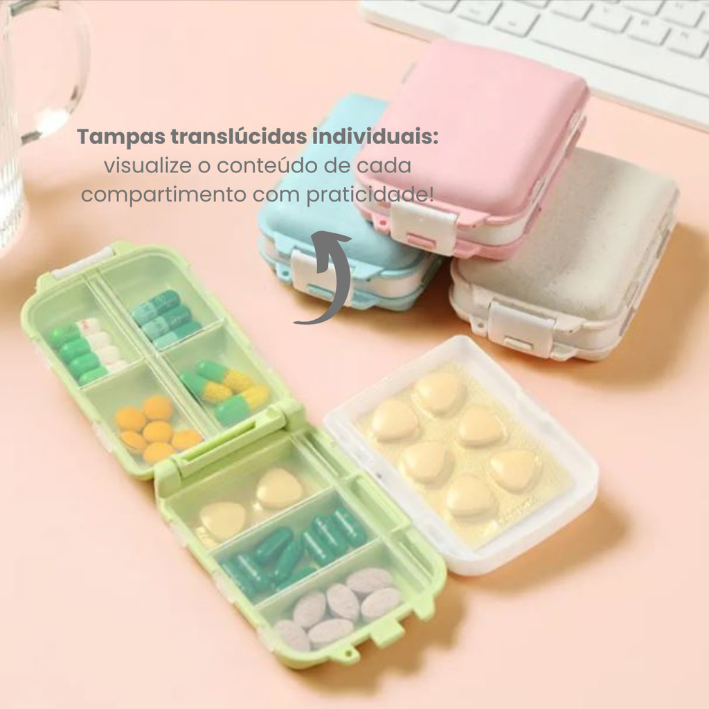 Porta Comprimido Mini Estojo Organizador de Bolsa