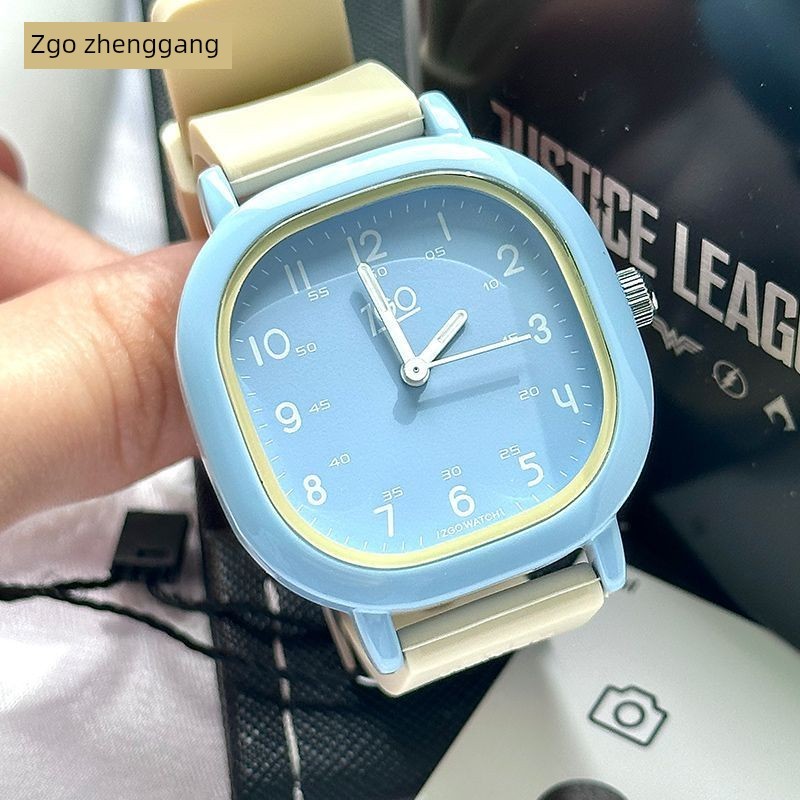 relogio feminino pequeno relogio feminino luxo Zgo relógio feminino estudantes do ensino médio relógio eletrônico presen