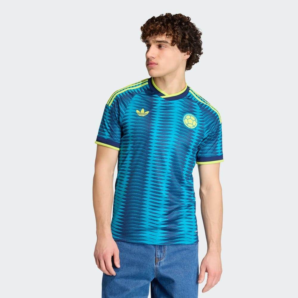 Camisa Colômbia II Adidas 2026 Azul Oficial +  NF