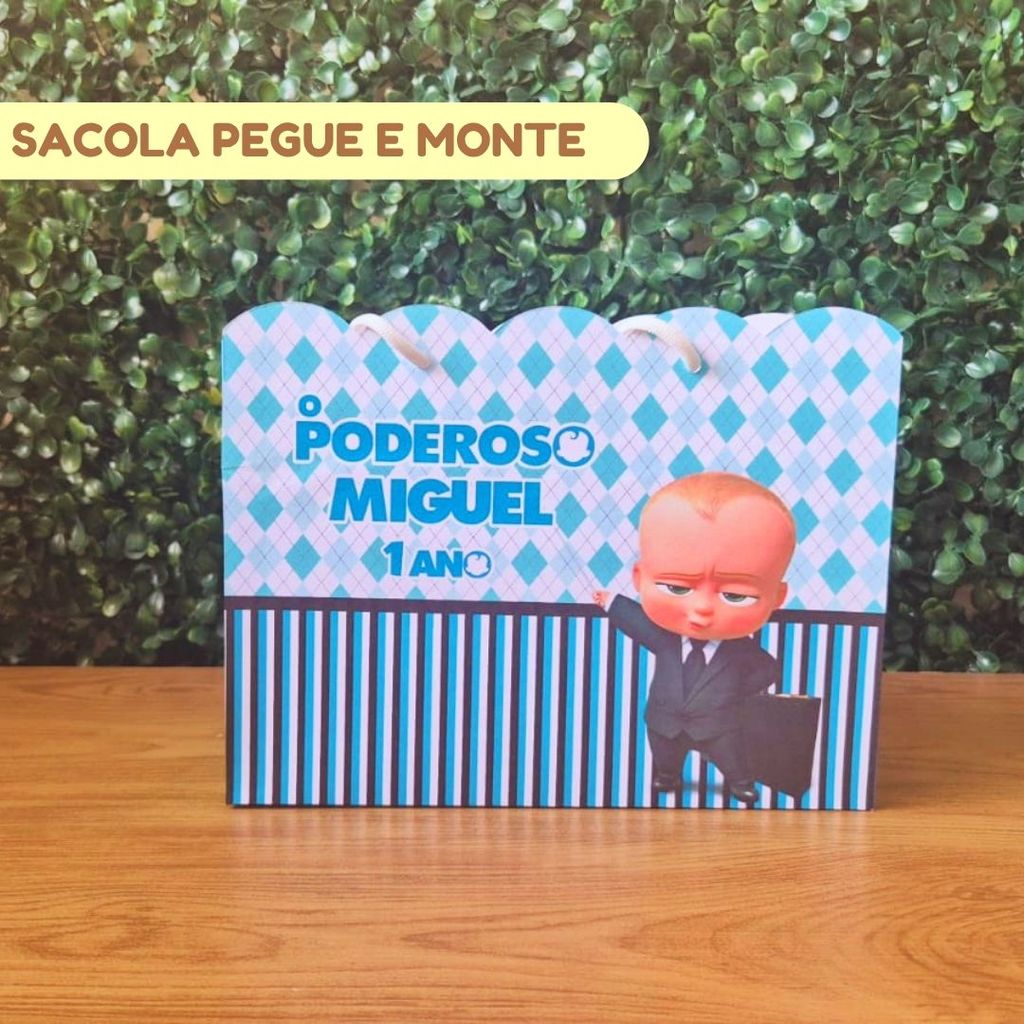 Sacola personalizada PODEROSO CHEFINHO | Lembrancinhas personalizadas | Mimos | Aniversário infantil | (PEGUE E MONTE)
