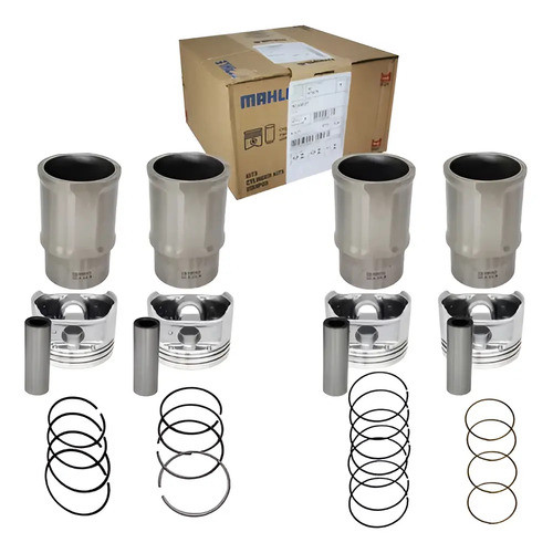 Kit Pistão Anél Camisa Citroen C3 1.4 8v Novo Original Mahle