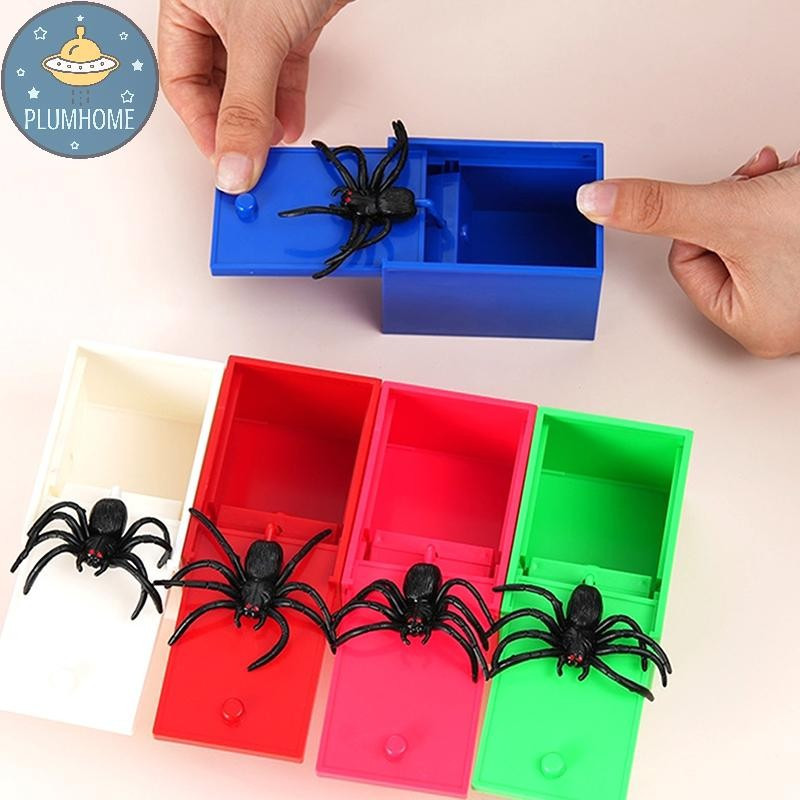 SYHG Caixa de Pegadinha de Aranha de 1 Peça, Caixa Assustadora Engraçada e Escondida, Brinquedo de Halloween, Caixa Assu